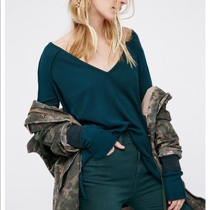 Free People We the Free Pacific Thermal Top Jade